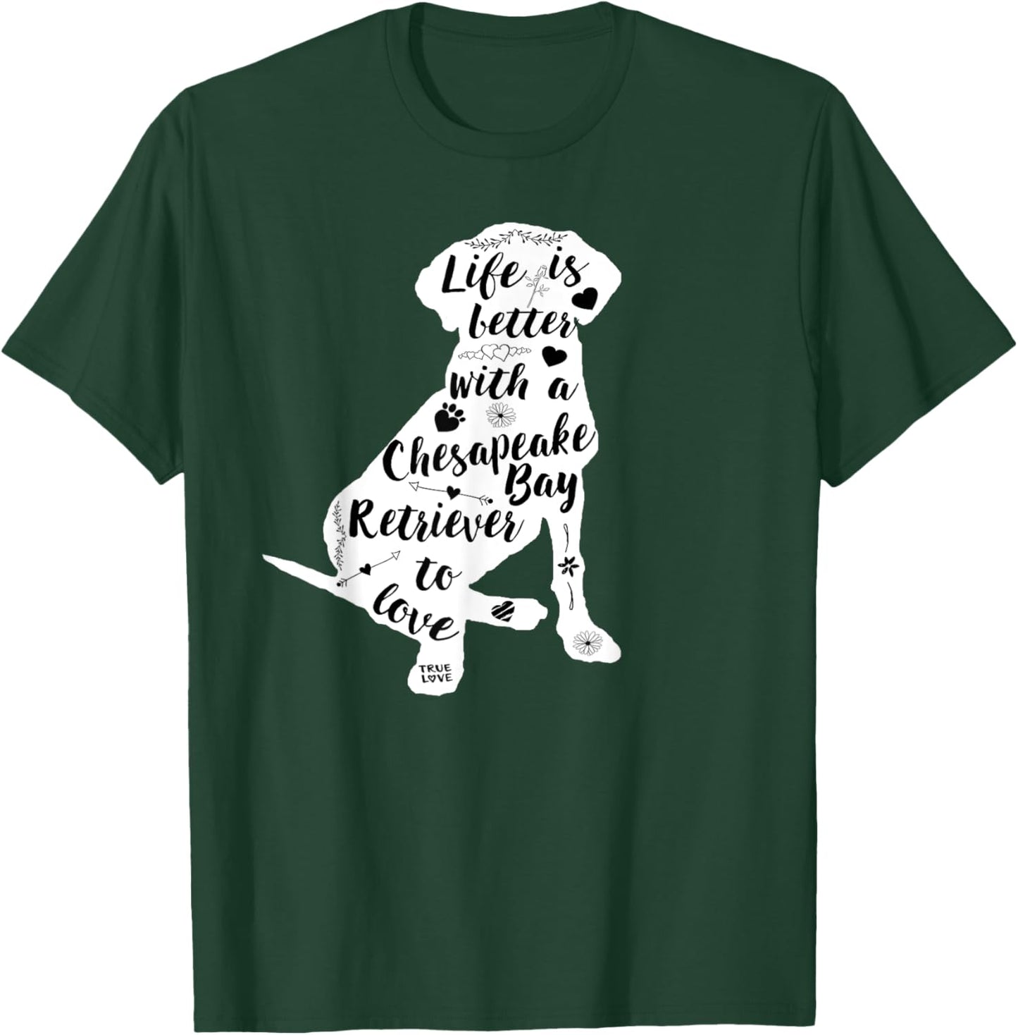 Chesapeake Bay Retriever Shirt Design for Chessie Dog Lovers Men Women Kids T-Shirt - T-Shirt | Forest