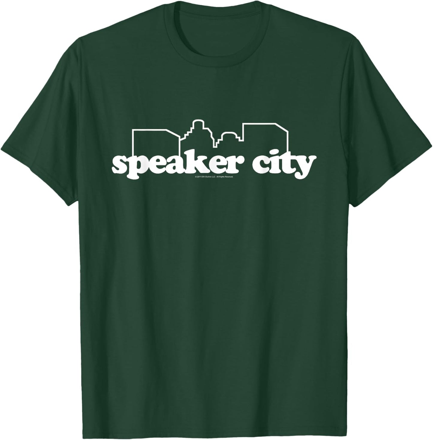 Old School Speaker City Logo T-Shirt - T-Shirt | Forest