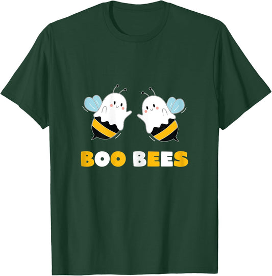 Boo Bees Funny Girls Halloween Ghost Bee Meme T-Shirt - T-Shirt | Forest