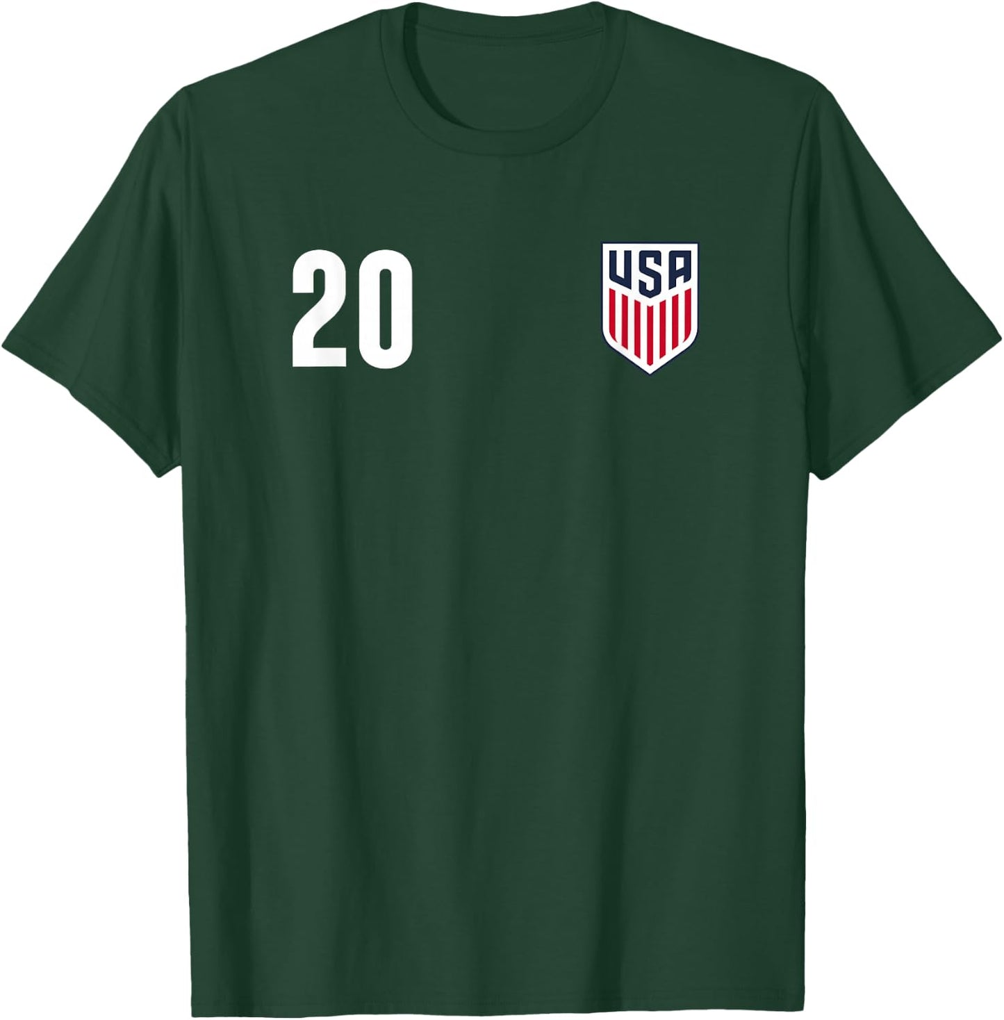 Officially Licensed US Soccer Folarin Balogun, Legacy #20 T-Shirt - T-Shirt | Forest