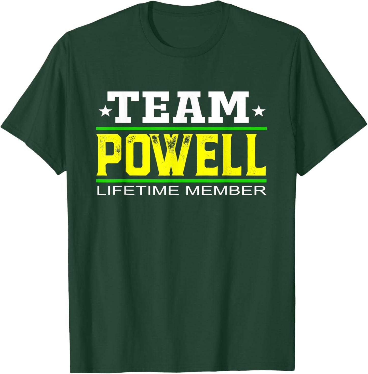 Team Powell Lifetime Member Surname Last Name Tree Reunion T-Shirt - T-Shirt | Forest
