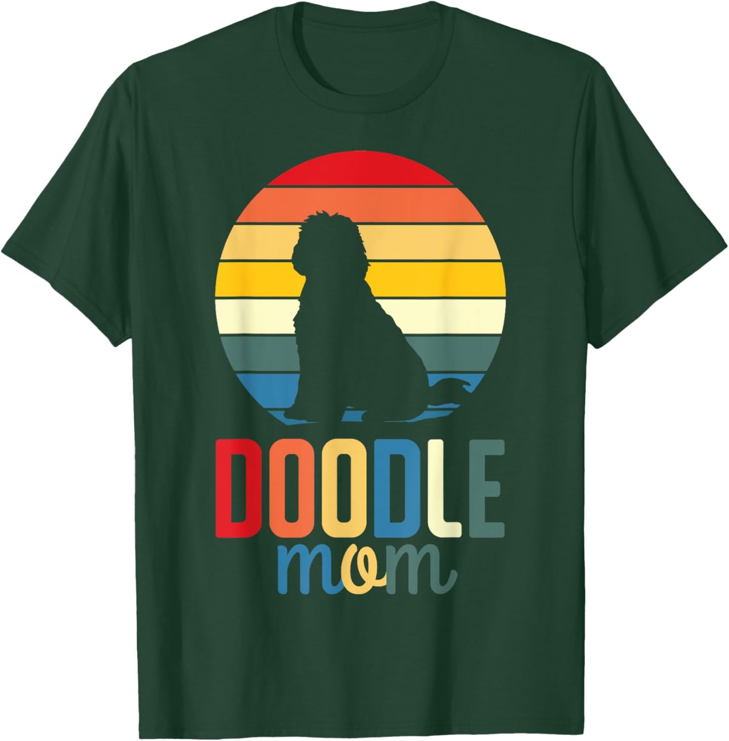 Vintage Doodle Mama Mama - Aussie Doodle & Goldendoodle T-Shirt - T-Shirt | Forest