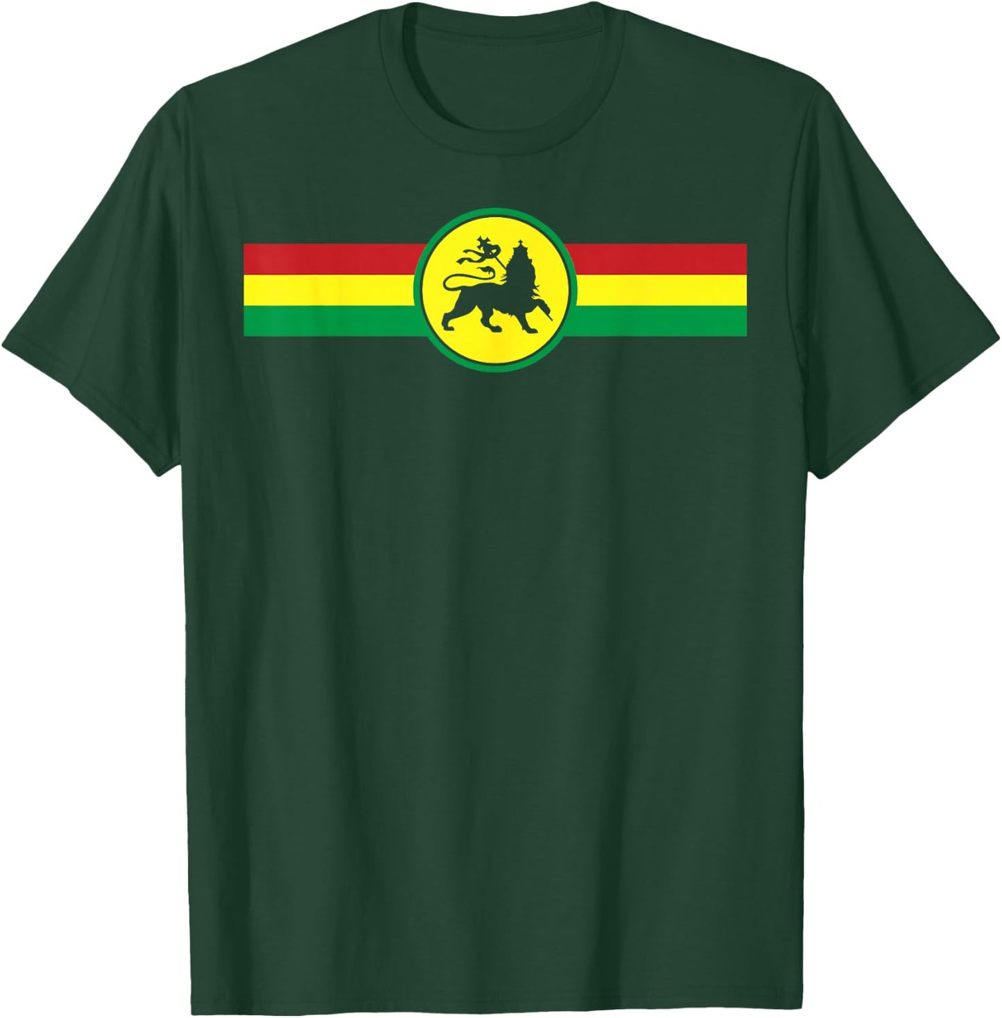Lion of Judah Judah Rasta Rastafari Reggae T-Shirt - T-Shirt | Forest