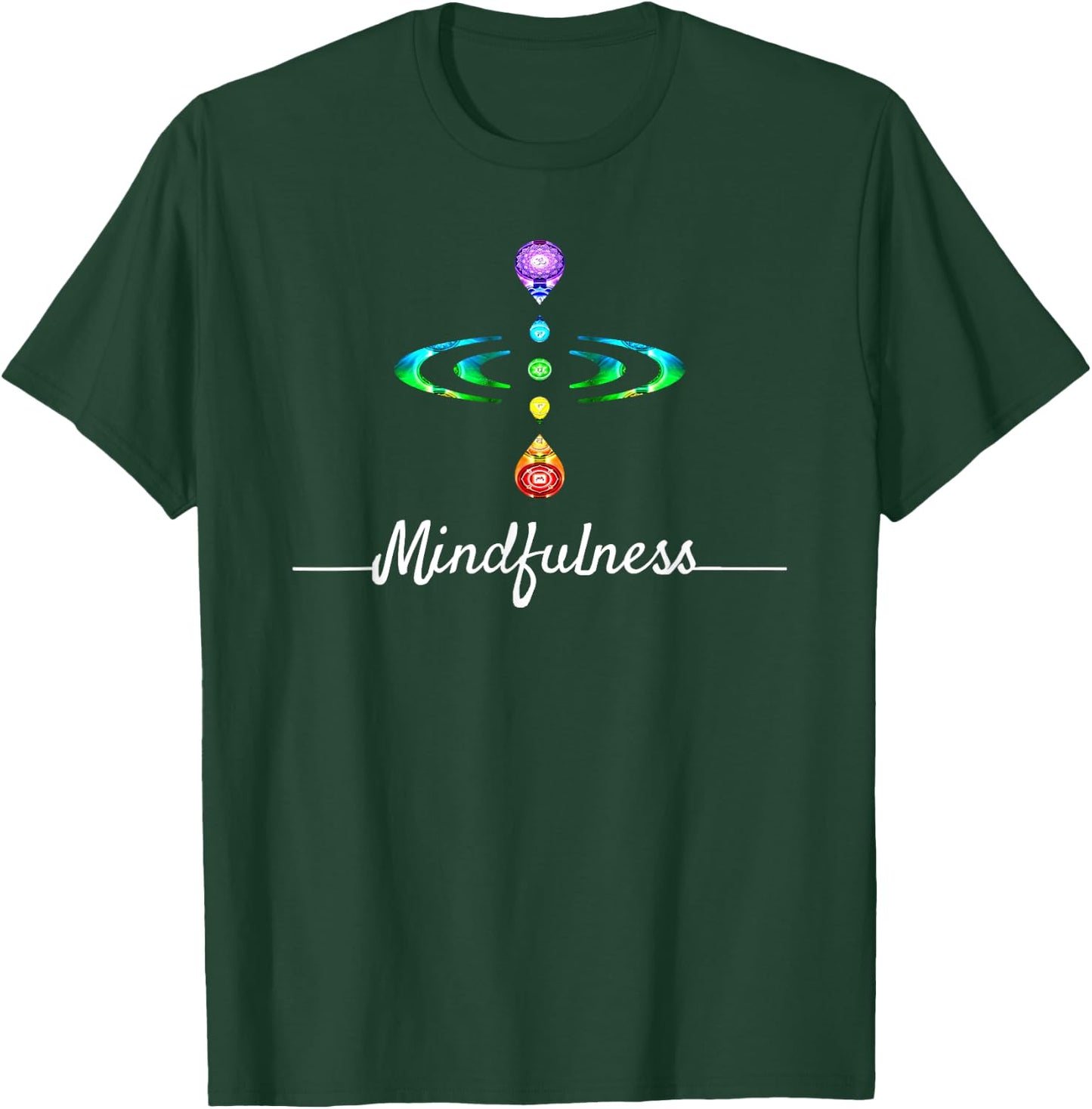 Mindfulness Be Present in Moment Chakra Shirt T-Shirt - T-Shirt | Forest