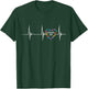 Macaron Cookie Macaron Baker Heartbeat EKG Pulse Macarons T-Shirt - T-Shirt | Forest