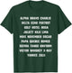 Phonetic Alphabet Airplane Pilot Language Aviation Gifts T-Shirt - T-Shirt | Forest