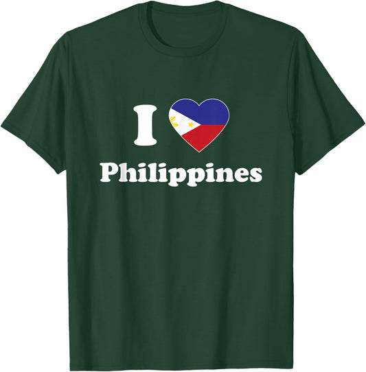 I Love Philippines I Heart Philippines Filipino T-Shirt - T-Shirt | Forest
