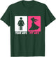 My Wife Violinist Violin Player Musician Instrument T-Shirt - T-Shirt | Forest