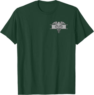 US Army Expert Field Medical Badge (EFMB) - 68W OD Green T-Shirt - T-Shirt | Forest
