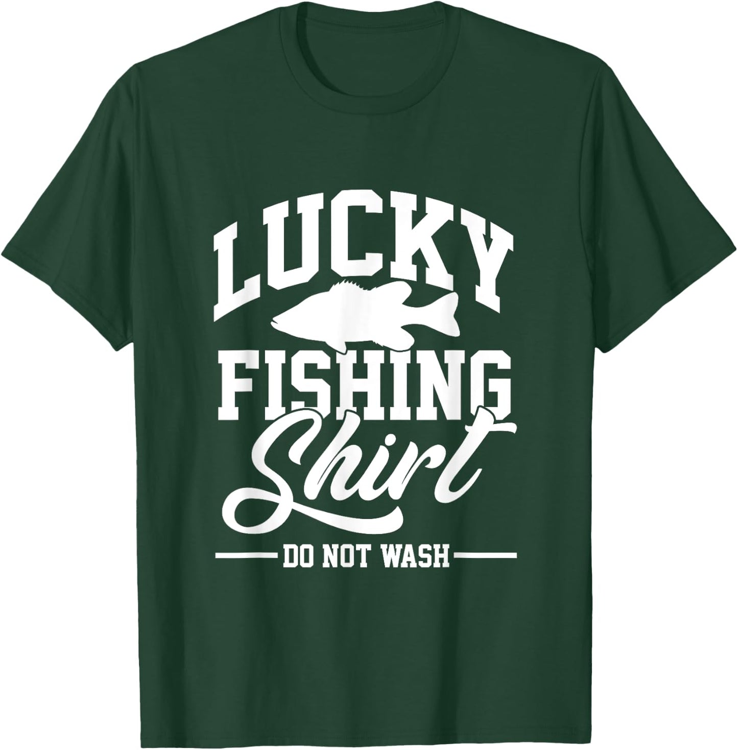 Lucky Fishing Outfit | Fish Fishing | Fisherman T-Shirt - T-Shirt | Forest