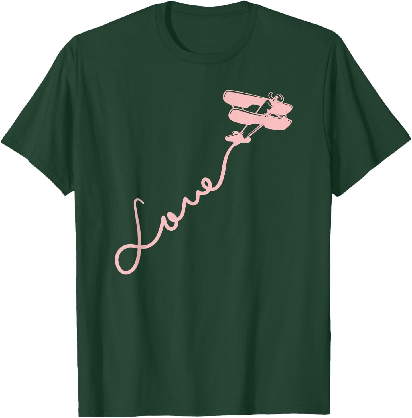 Female Pilot Gift Shirt Love Aviation And Flying T-Shirt - T-Shirt | Forest