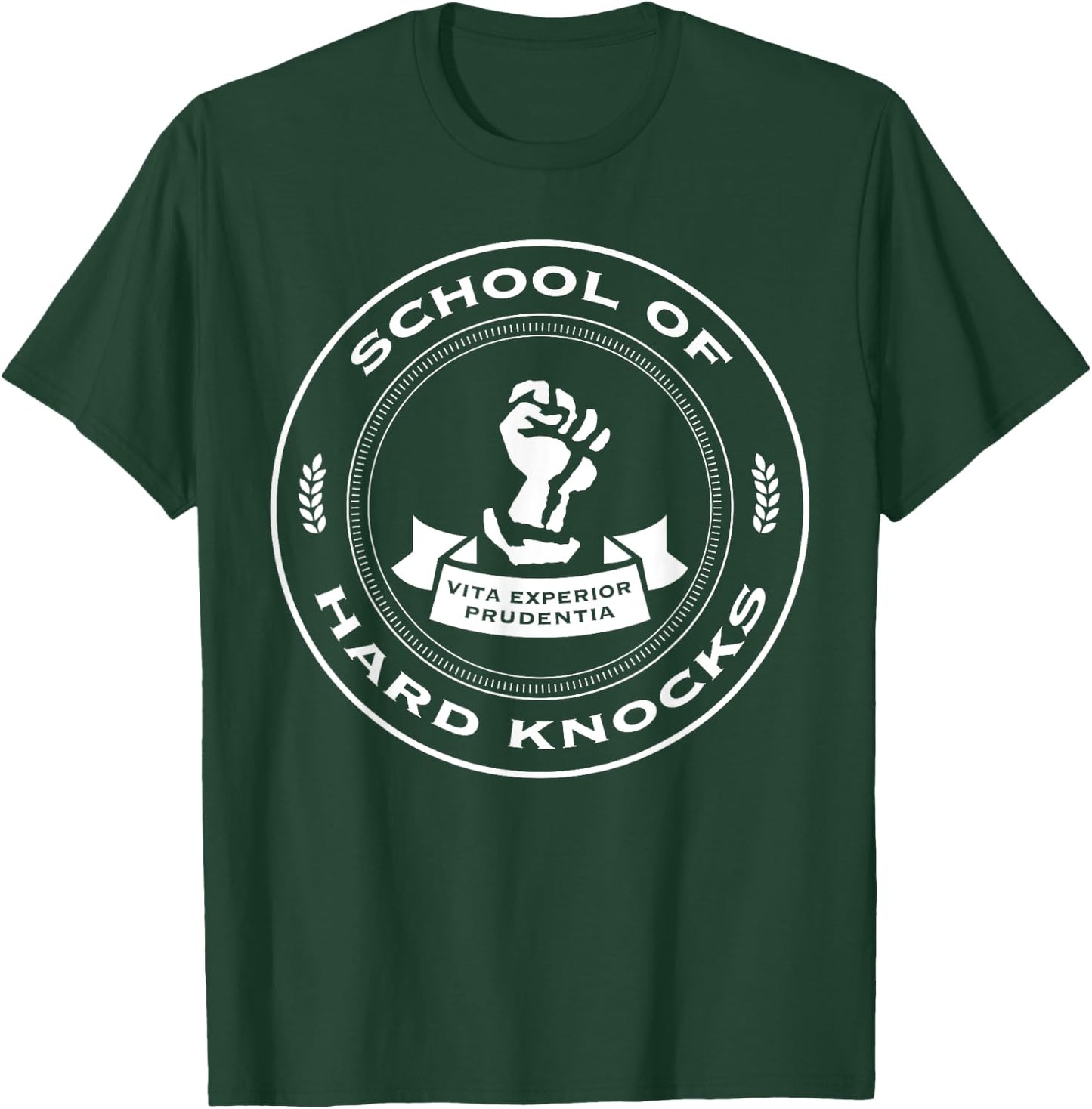 School Of Hard Knocks Funny Pun Rock Geek Geeky Nerdy T-Shirt - T-Shirt | Forest