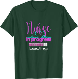 Nurse in Progress - nurse loading- funny nursing T-Shirt - T-Shirt | Forest