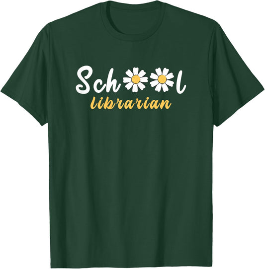 School Librarian T-Shirt - T-Shirt | Forest