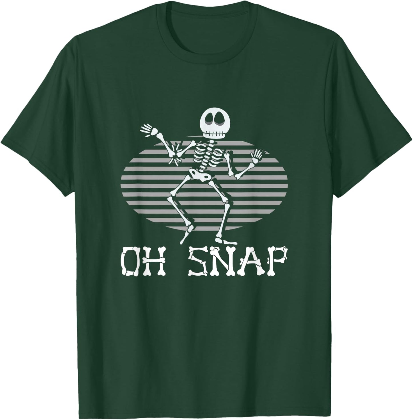 Oh Snap Broken Arm Injury Broken Bones Hospital Skeleton T-Shirt - T-Shirt | Forest