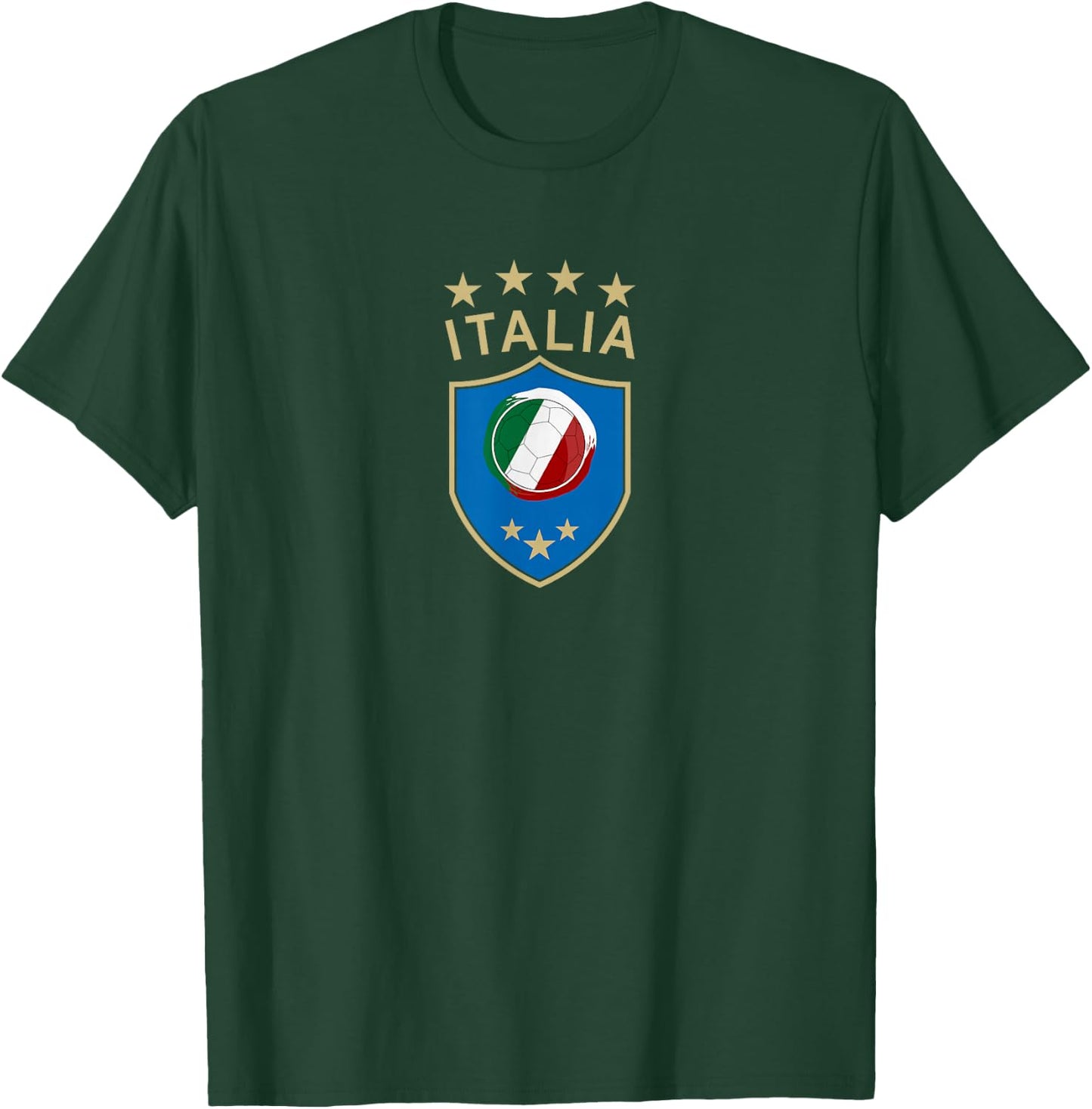 Italy Soccer - Italian Italia Flag Football Player T-Shirt - T-Shirt | Forest