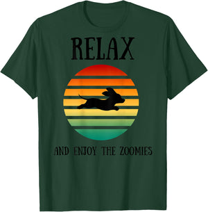 Relax and Enjoy the Zoomies Dachshund Doxin Wiener Dog Funny Women Kids T-Shirt - T-Shirt | Forest