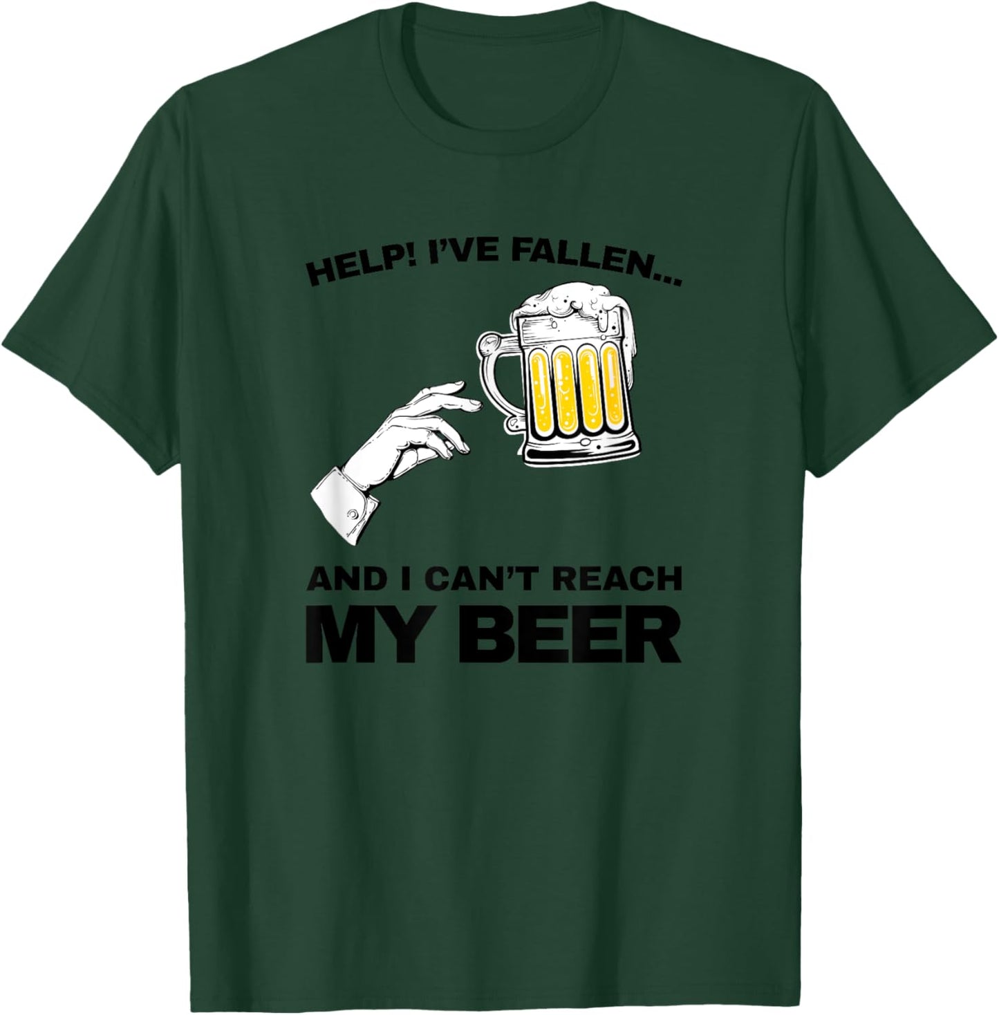 vintage Help I've fallen and i can't reach my beer funny T-Shirt - T-Shirt | Forest