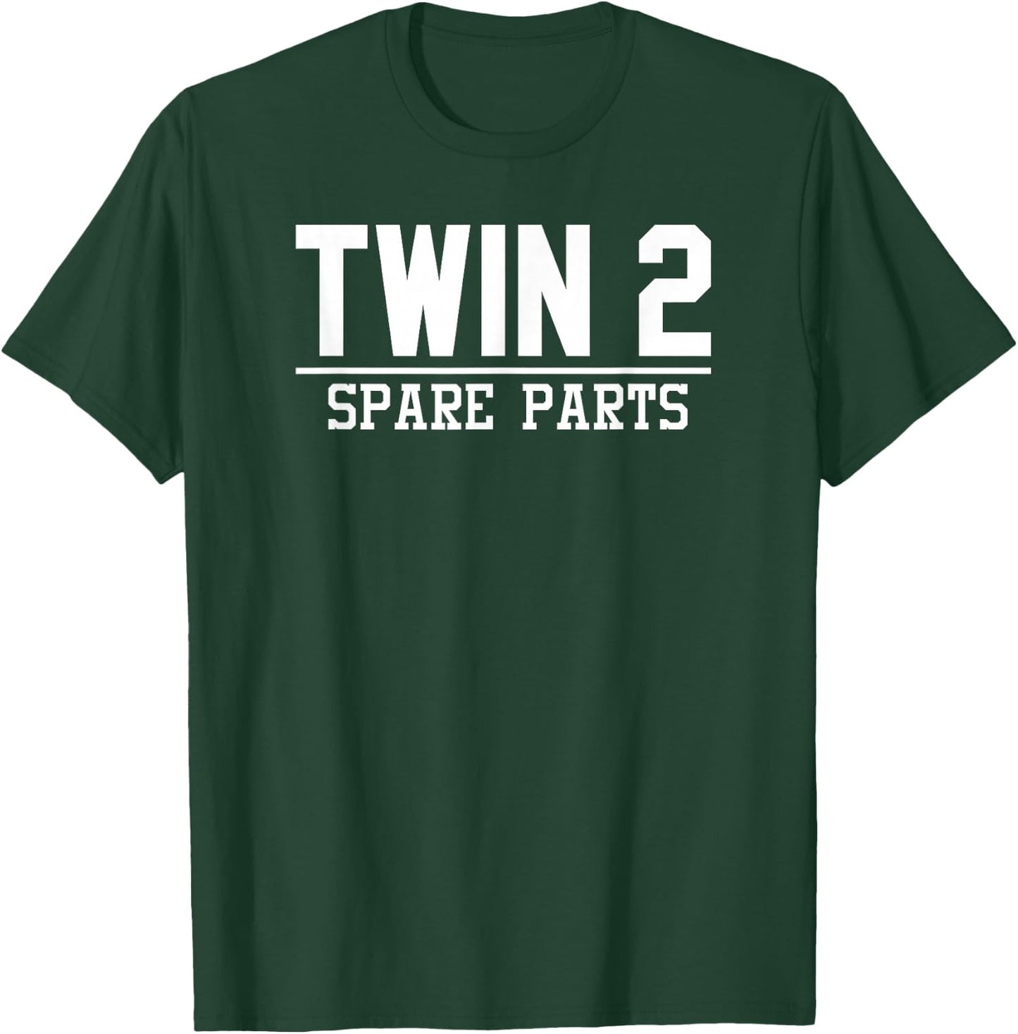 ORIGINAL + SPARE PARTS funny identical twins matching T-Shirt - T-Shirt | Forest
