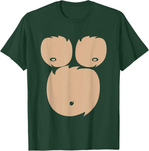 Monkey Chest Funny Easy Halloween Costume T-Shirt - T-Shirt | Forest