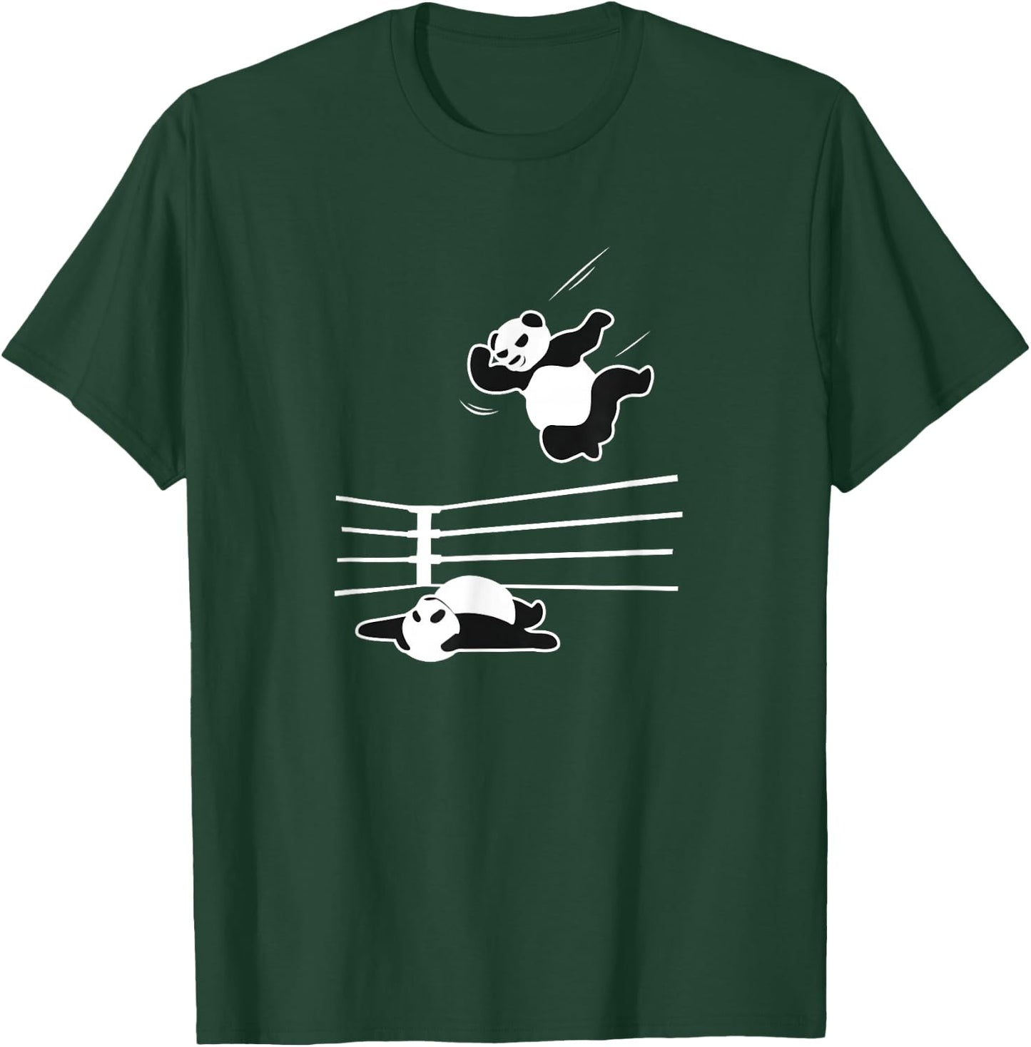 Panda Bear Wrestler Wrestling Grappling T-Shirt - T-Shirt | Forest