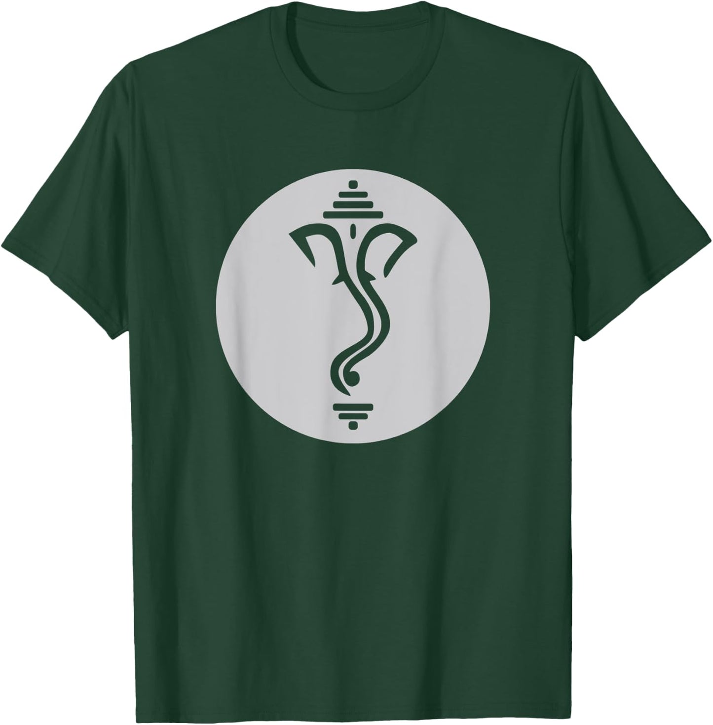 Symbol Ganesha Meditation Spiritual India Yoga T-Shirt - T-Shirt | Forest