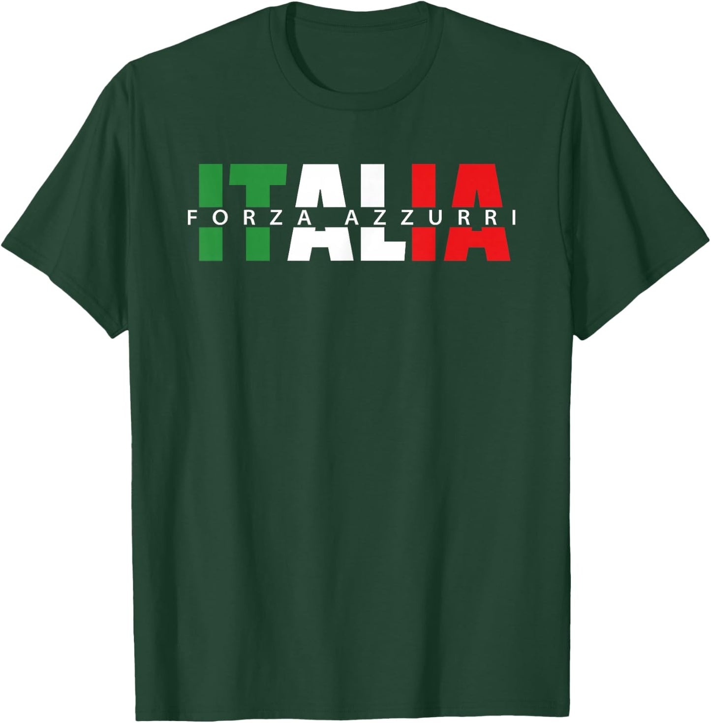 Forza Azzurri Italia Calcio Soccer Amichevole Partitella T-Shirt - T-Shirt | Forest