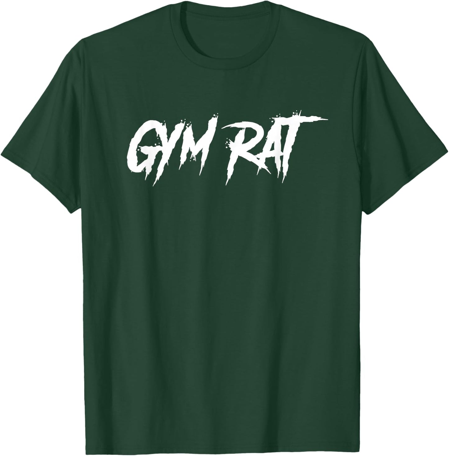 Gym Rat Gifts Men Essential Clothes Hustle Fitness Graffiti T-Shirt - T-Shirt | Forest