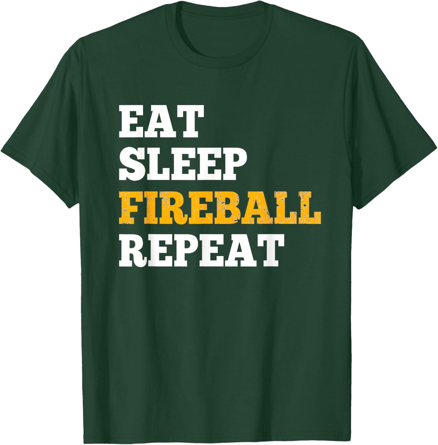 Eat Sleep Fireball Repeat - Shirt for RPG Gamers T-Shirt - T-Shirt | Forest