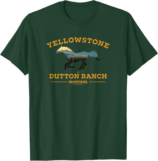 Yellowstone Horse T-Shirt - T-Shirt | Forest