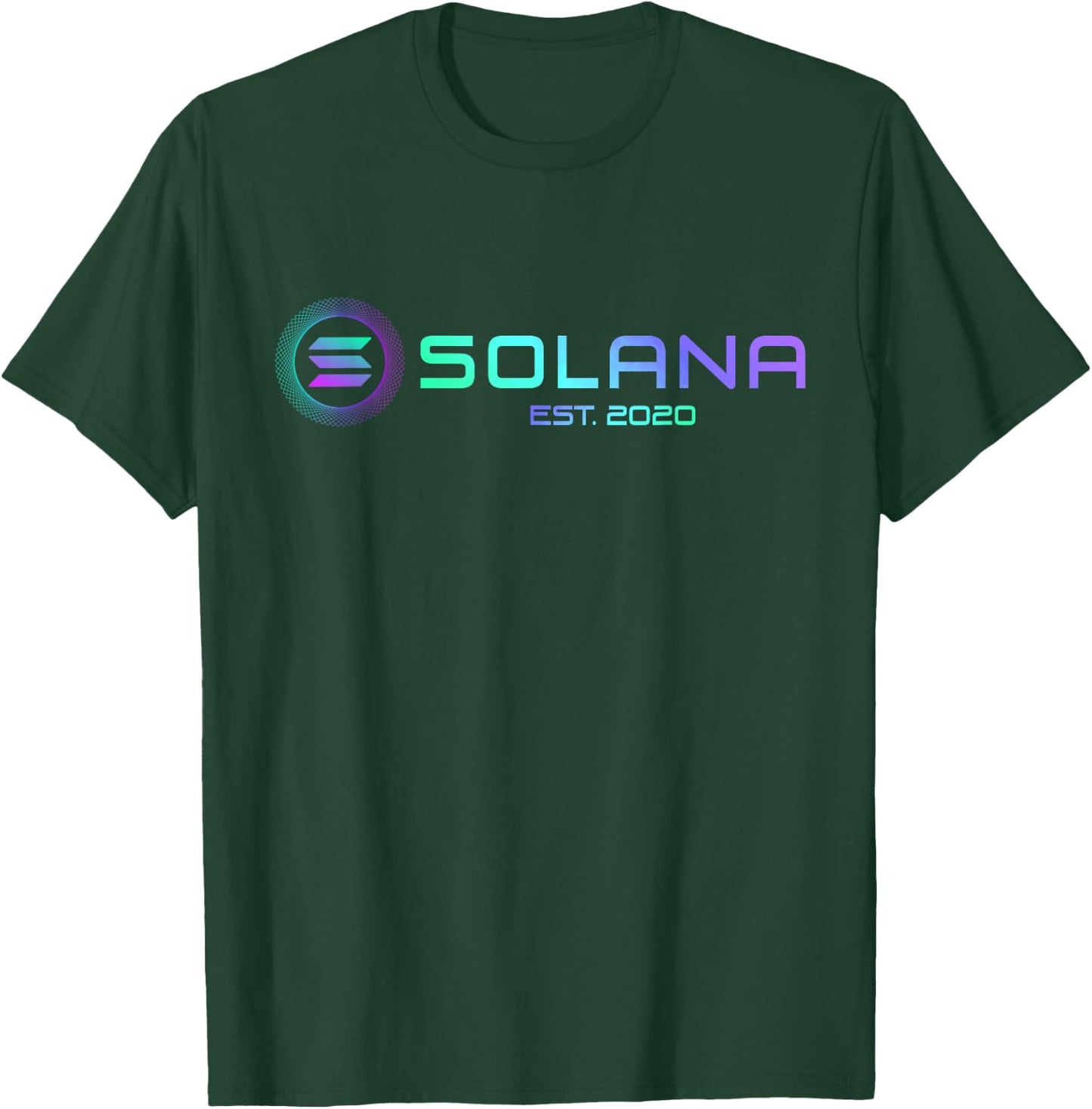 Solana SOL Coin Crypto Logo Blockchain | Solana T-Shirt - T-Shirt | Forest