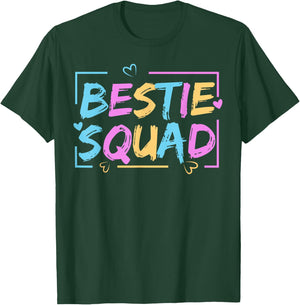 Best Friend Matching Squad Tie Dye Bestie BFF T-Shirt - T-Shirt | Forest