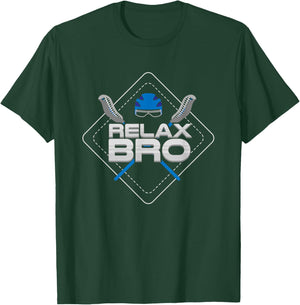 RELAX Bro - Lax Life & Lacrosse Player Gift T-Shirt - T-Shirt | Forest