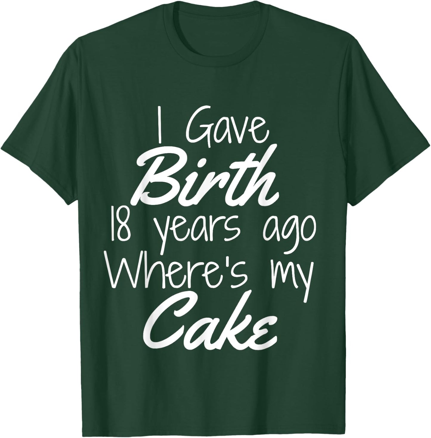 18th Birthday Shirt for Mom Son Daughter 18 Year Old T-Shirt - T-Shirt | Forest