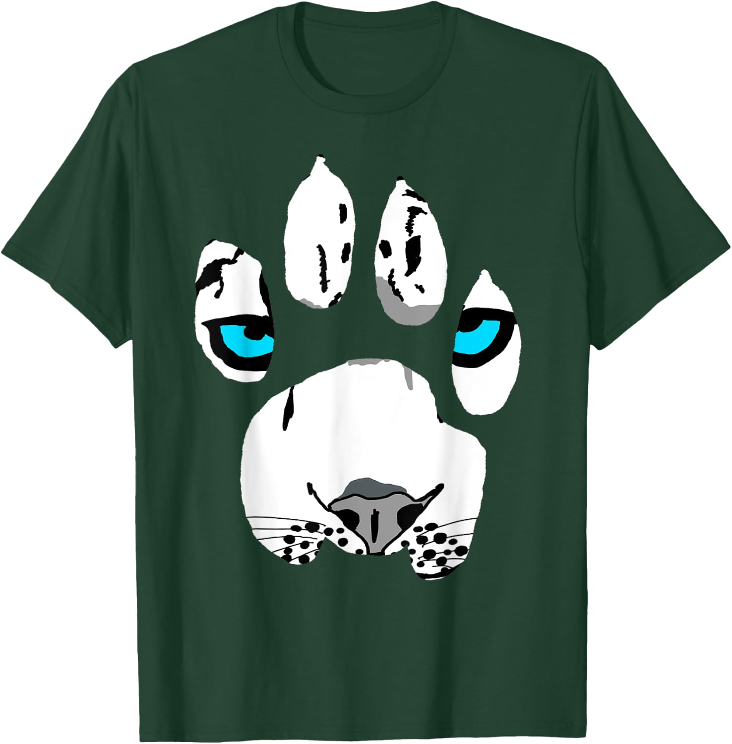 Snow Leopard Paw Claws Wildcat Feline Big Cat Tiger Women Kids T-Shirt - T-Shirt | Forest