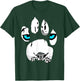 Snow Leopard Paw Claws Wildcat Feline Big Cat Tiger Women Kids T-Shirt - T-Shirt | Forest