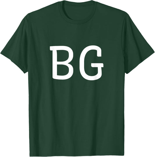 BG Two Letter Pair - Elegant Personalized Initials T-Shirt - T-Shirt | Forest