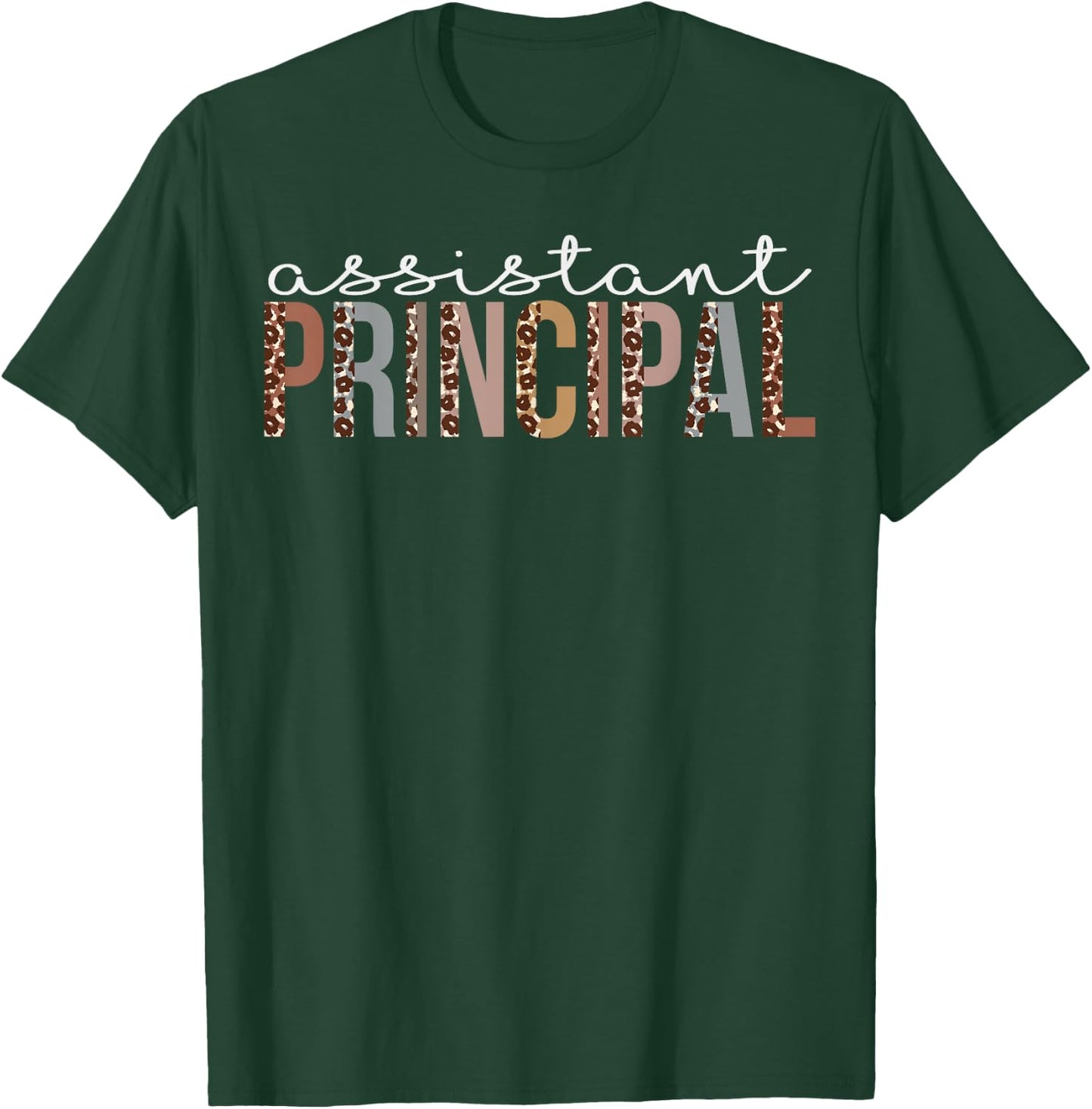 Assistant Principal Leopard Appreciation For Work T-Shirt - T-Shirt | Forest