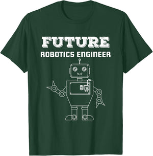 Future Robotics Engineer Robot Technology Funny Gift T-Shirt - T-Shirt | Forest