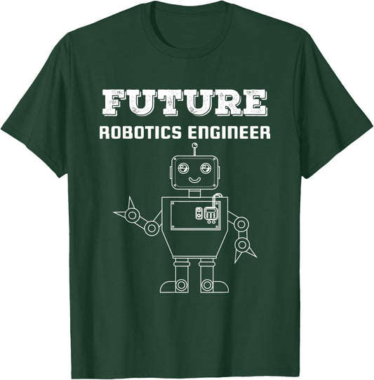 Future Robotics Engineer Robot Technology Funny Gift T-Shirt - T-Shirt | Forest