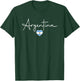 Argentina Flag Heart Argentinian Vintage Souvenir T-Shirt - T-Shirt | Forest