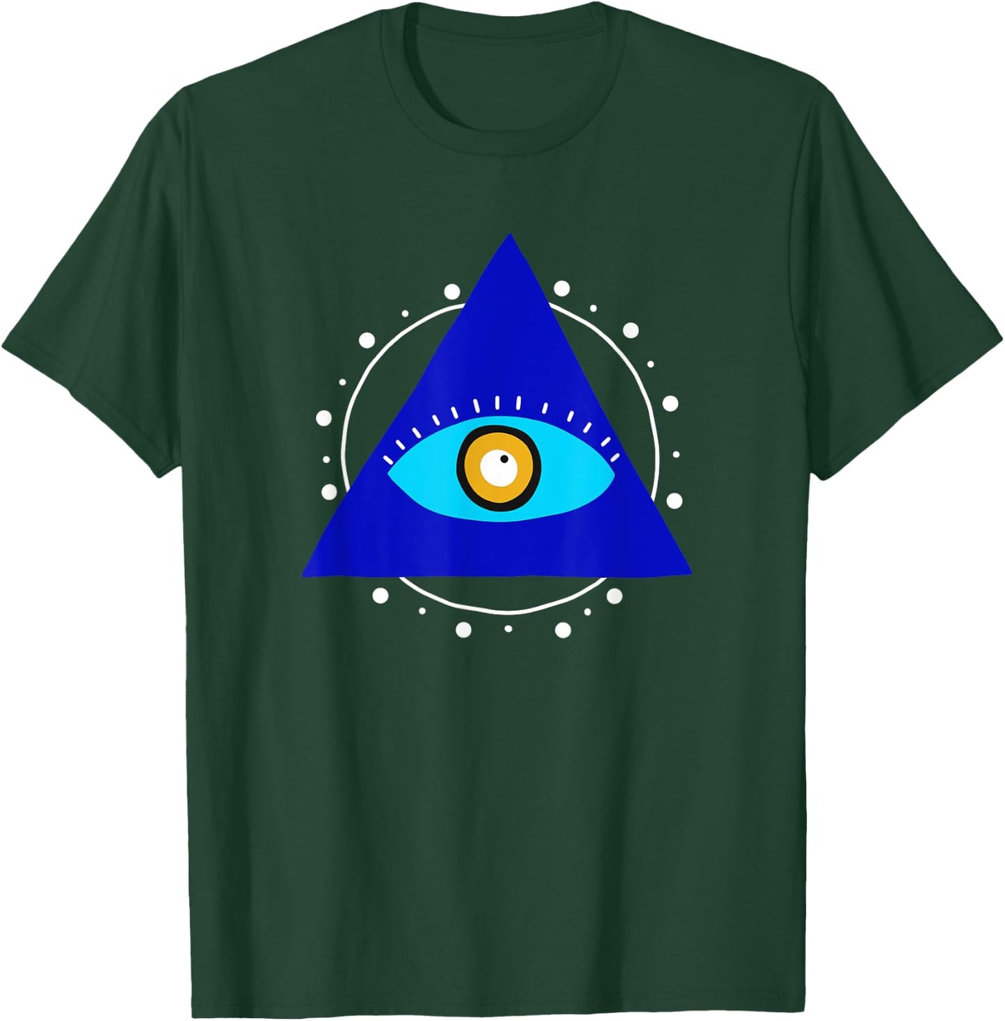 Evil Eye Curse Protection Seeing Eye Nazar Mati Evil Eye T-Shirt - T-Shirt | Forest
