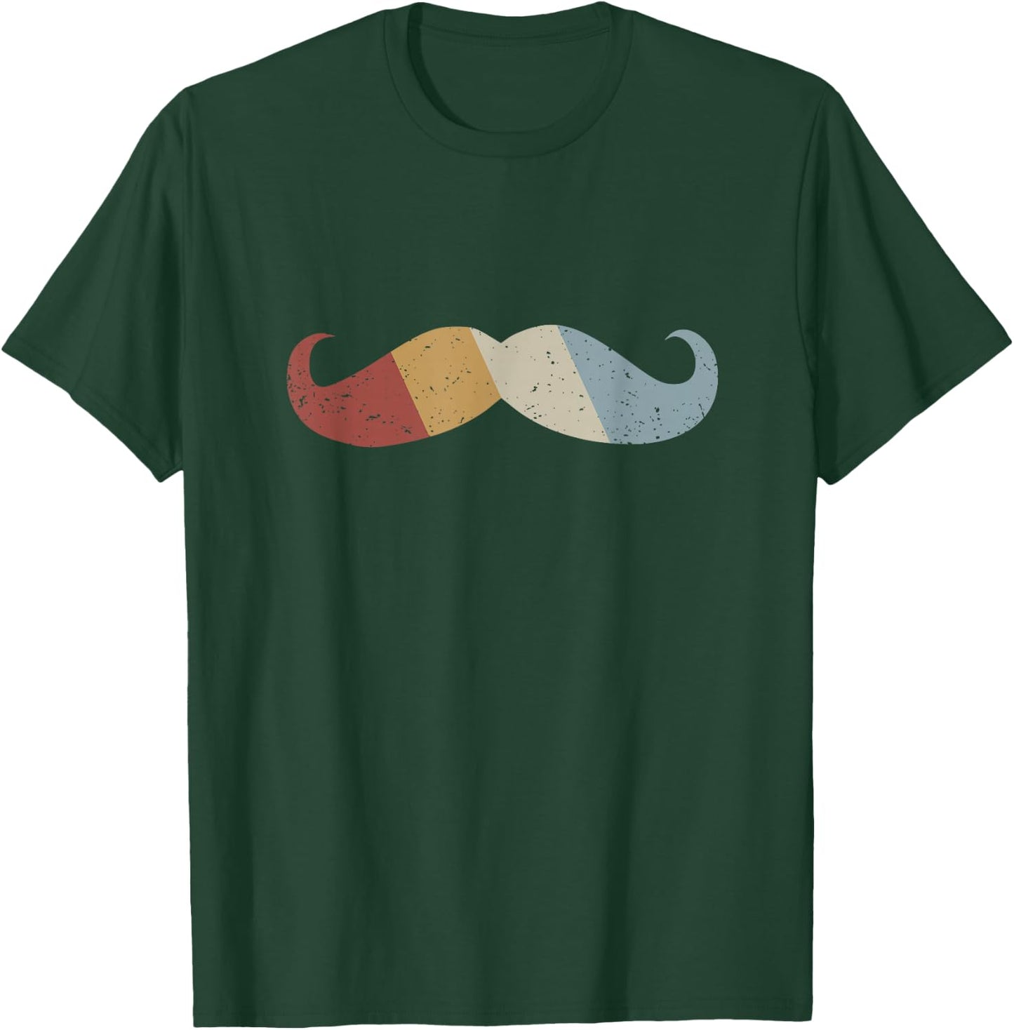 Mustache Retro Style Vintage T-Shirt - T-Shirt | Forest