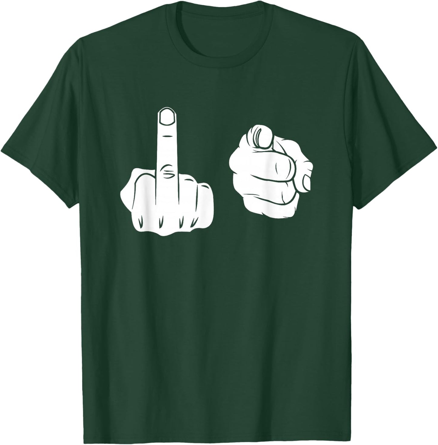 Fuck-You Shirt Middle Finger Pointing Fuk You F.uck You T-Shirt - T-Shirt | Forest