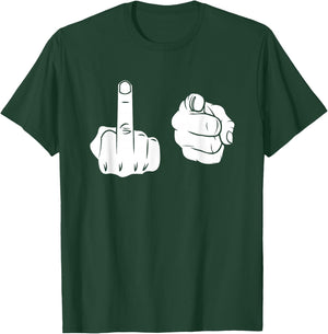 Fuck-You Shirt Middle Finger Pointing Fuk You F.uck You T-Shirt - T-Shirt | Forest