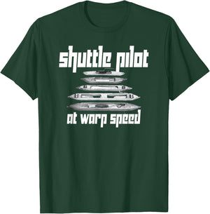 Hand Weaver weaving Shuttle Pilot at Warp Speed T-Shirt - T-Shirt | Forest