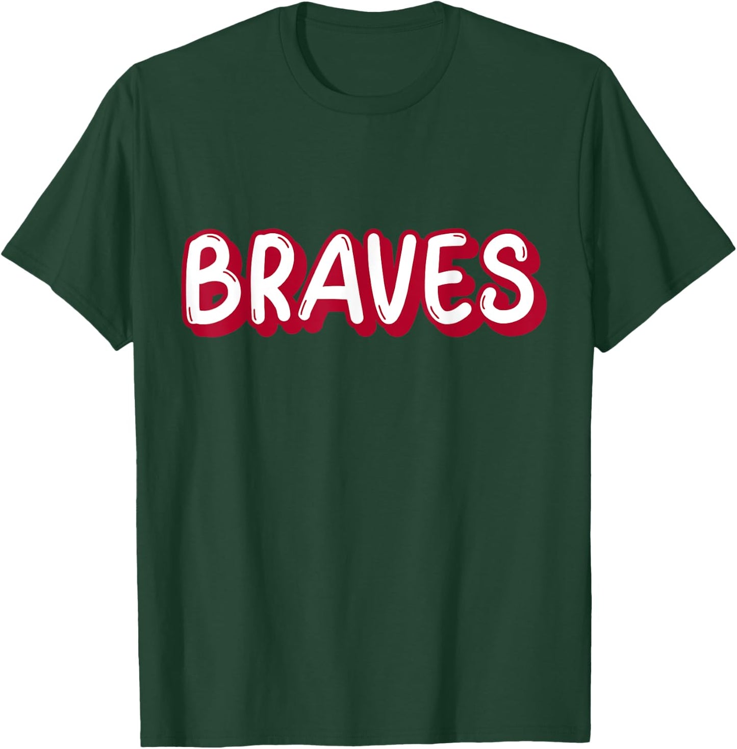 Vintage Braves Shirt Retro Throwback T-Shirt - T-Shirt | Forest