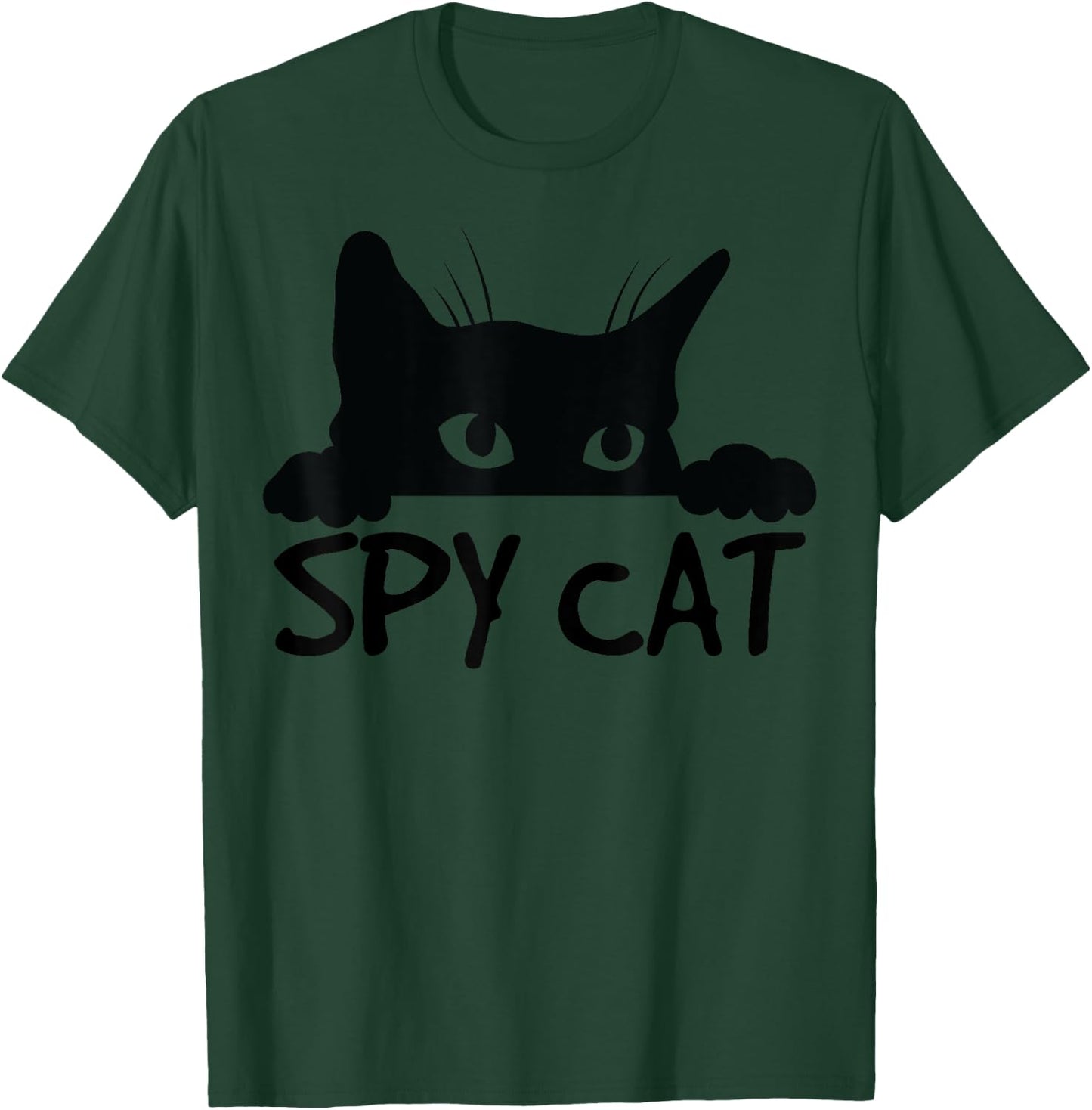 Spy Cat Cute Cat Lover Cat Mom Cat Lady Funny Cat T-Shirt - T-Shirt | Forest