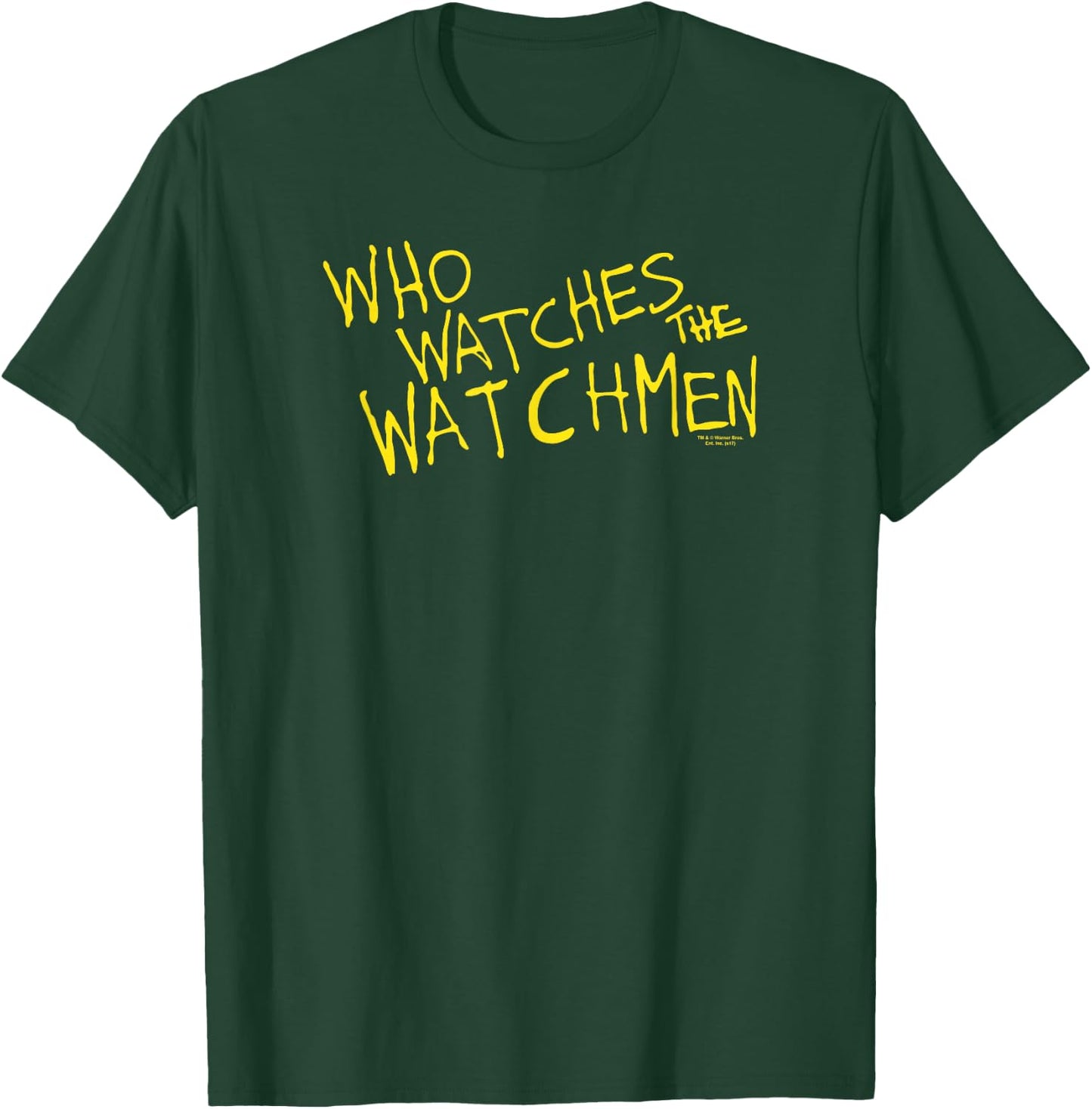 DC Comics Watchmen Who Watches Adult , Black, Small T-Shirt - T-Shirt | Forest