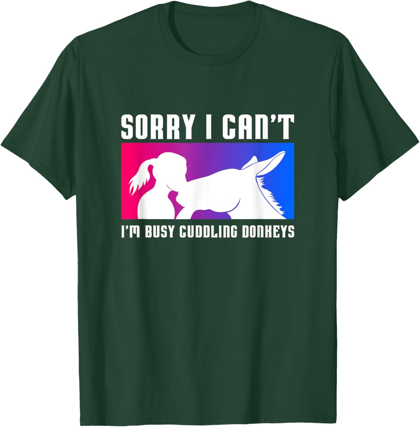 Cuddling Donkeys Ironic Baby Donkey T-Shirt - T-Shirt | Forest